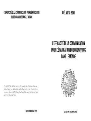cover image of L'efficacité de la communication pour l'éradication du coronavirus dans le monde